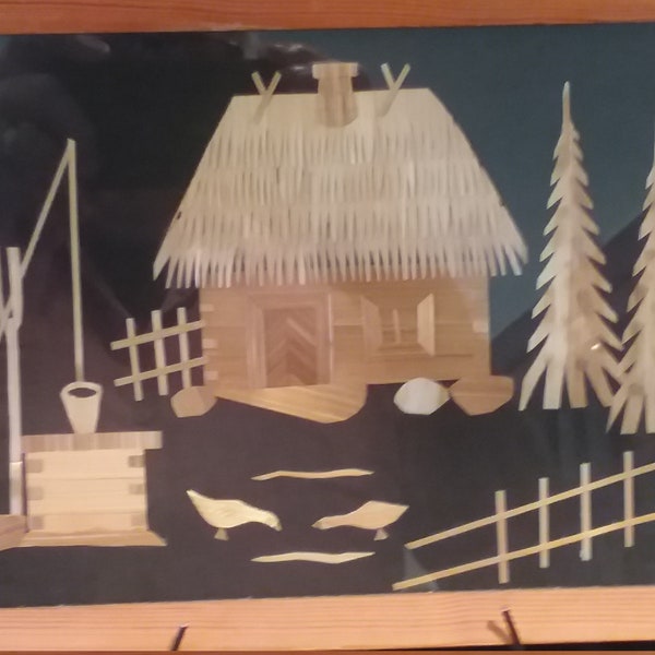 Folk Art Straw Etsy