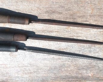 Lima redonda, corte bastardo, 10 pol. por 3/8 pol., incluindo cabos