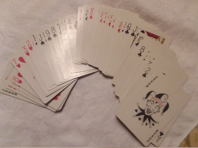 Playing Card Deck by Seagrams 100 Pipers Etsy