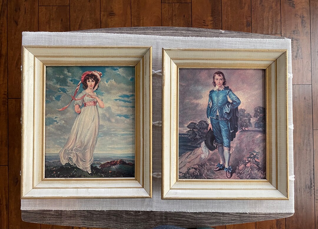 Pinkie and Blue Boy Vintage Prints 1950s Etsy