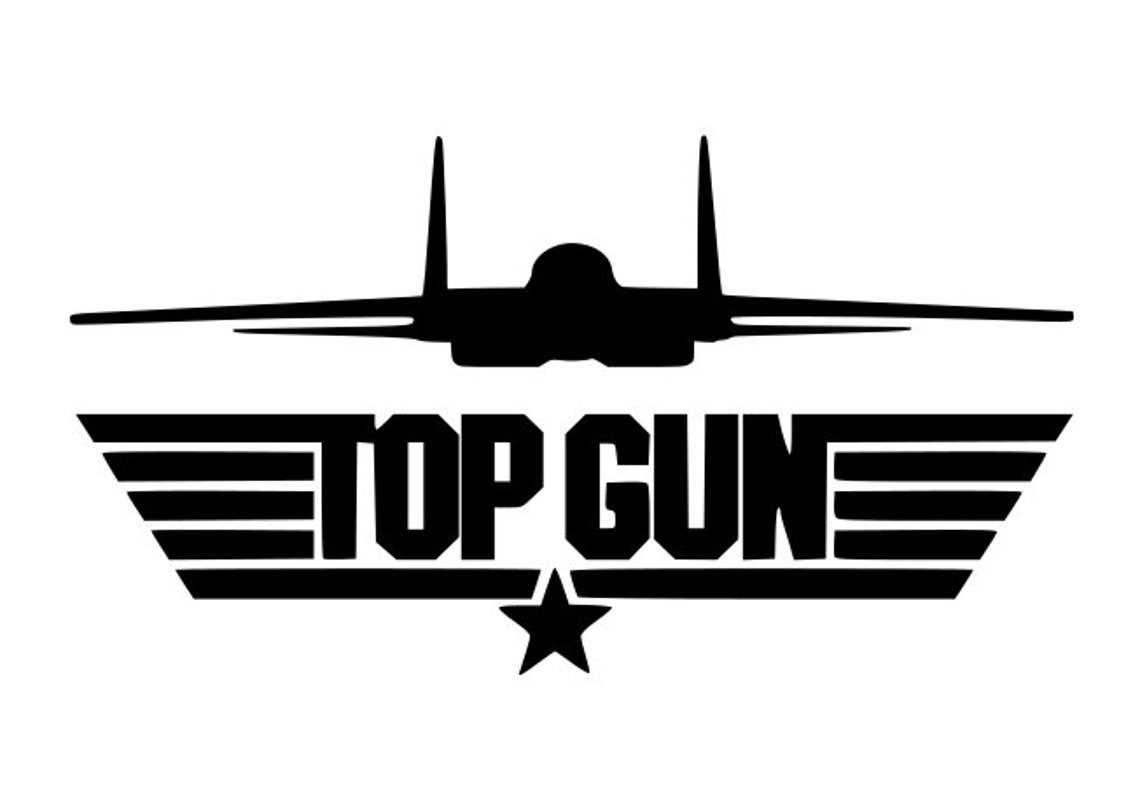 Top Gun Car Van Wall Window Door Decal Sticker. Etsy