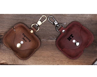 Personalized Leather AirPod Pro Case, Custom AirPod 1, 2 Cover