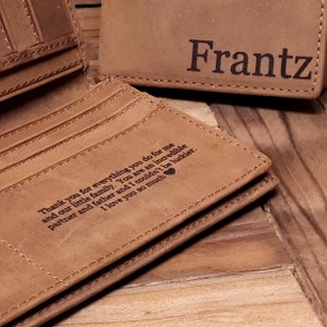 Cartera de cuero grande, cartera de cuero personalizada, billetera personalizada, billetera de mujer, billetera personalizada, regalo de mujer, cuero de caballo loco