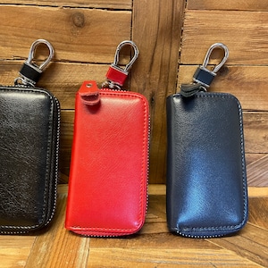 Handmade Genuine Leather Car Key Holder, Leather Key Organizer,  Leather Key Chain, Leather key Case, Fathers day gift, Engraved key case