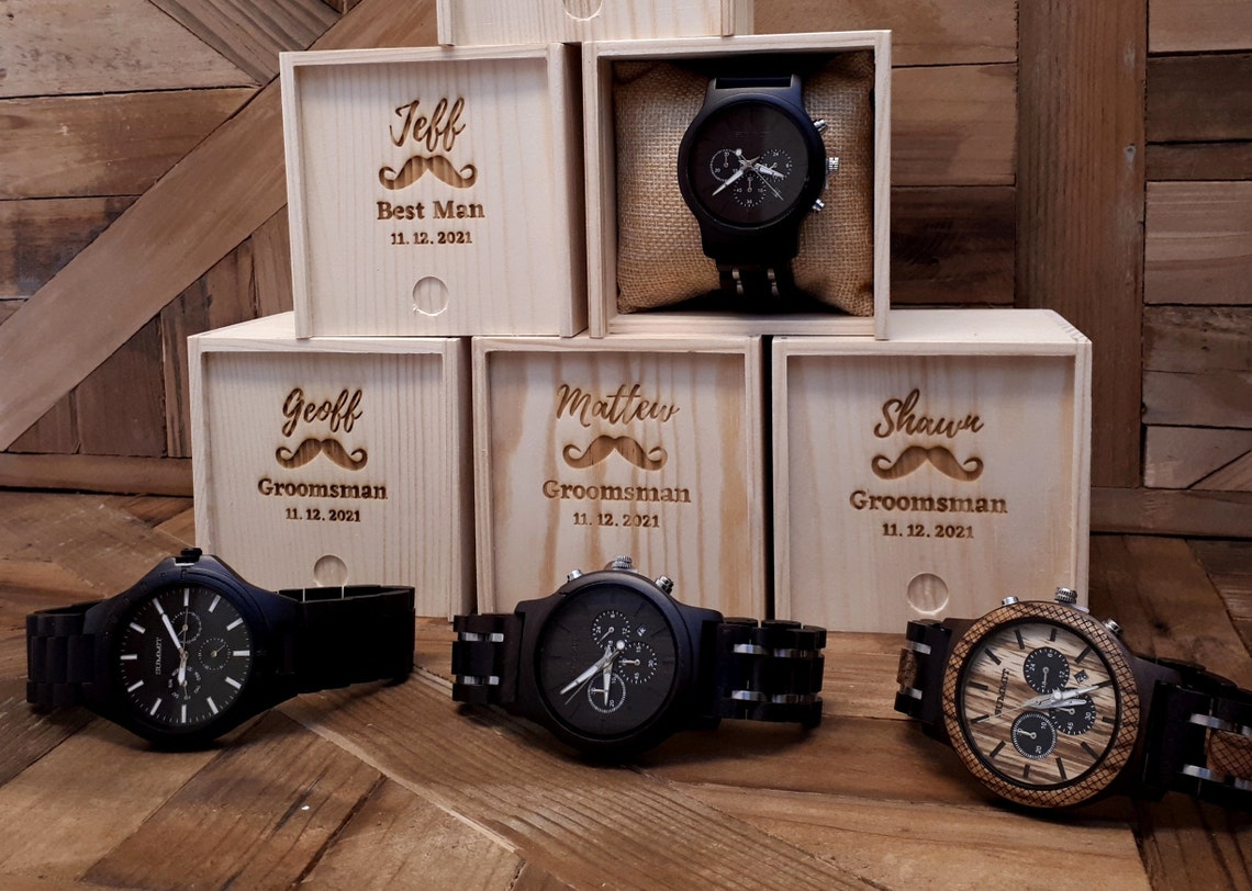 Set of Groomsmen Watches Personalized Watches Groom watches Etsy