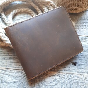 Regalo Novio, Cartera De Cuero Personalizada, Regalo Día del Padre, Cartera BiFold para Hombres, Cartera Para Hombres, Para mi novio, Regalo Novio personalizado
