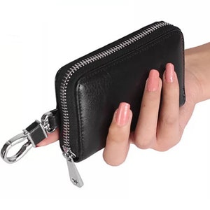 Estuche de llave de cuero personalizado, Monedero de llave de cuero, Organizador de llaves, Ama de llaves, Monedero de llavero, Llavero, Llavero personalizado, Estuche de llave de cuero
