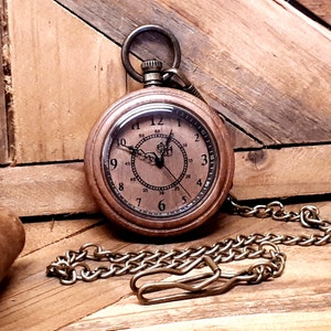 Personalized pocket watch, Groomsmen Watch, pocket watch gift, Fathers day pocket watch, Engraved Gifts for Men, Best man, Groomsman,