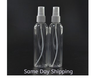 10 Pcs, 2 oz, 60ml, small spray Bottles, 2oz. Plastic Bottles, Refillable Bottles, Mist Bottles, Spray Bottle and Cap, 10 pack Spray Bottle