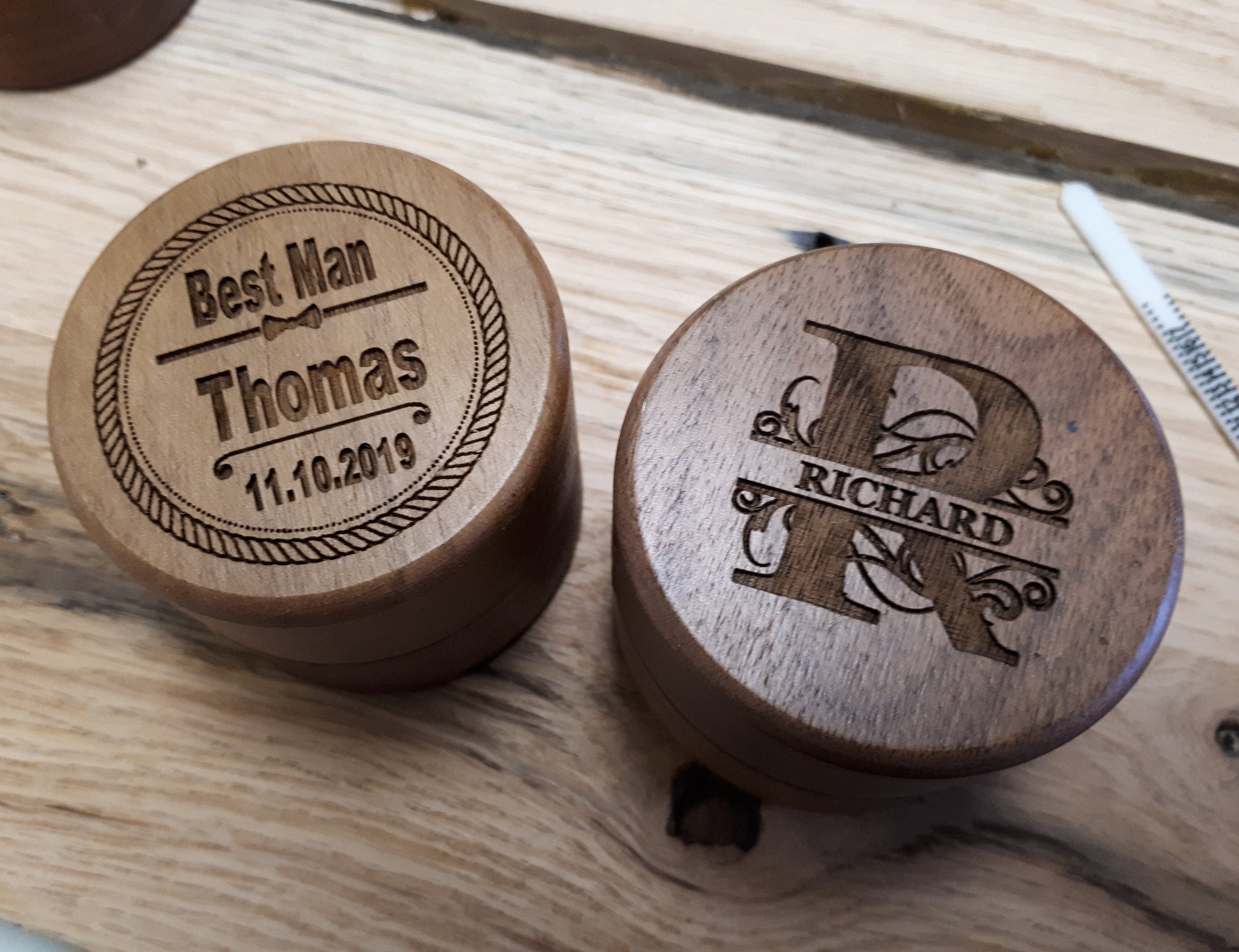 Engraved Wood Ring Box Personalized Wedding Ring Box Custom | Etsy