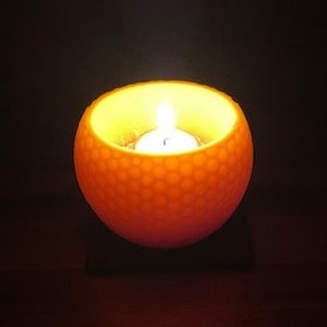 Hand-poured 100% Pure Beeswax Luminary with 2 Beeswax tea lights included