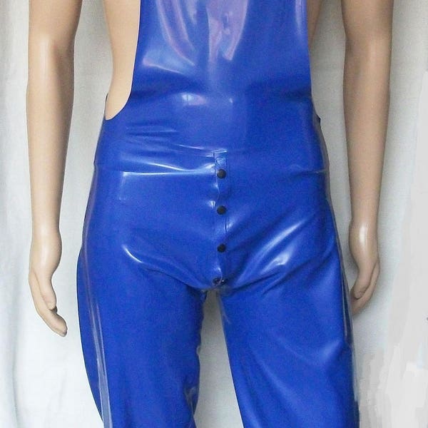 Latex dungarees long