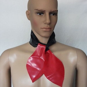 Latex neckerchief with a knot