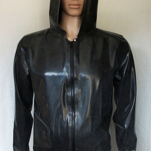 Latex chlorinated hoodie long sleeves