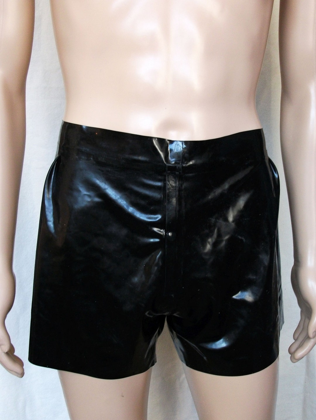 Latex Boxer Shorts Men Etsy