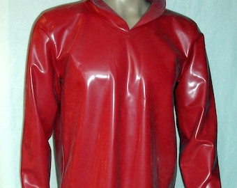 Latex Hoodie ohne Zipper lange Ärmel