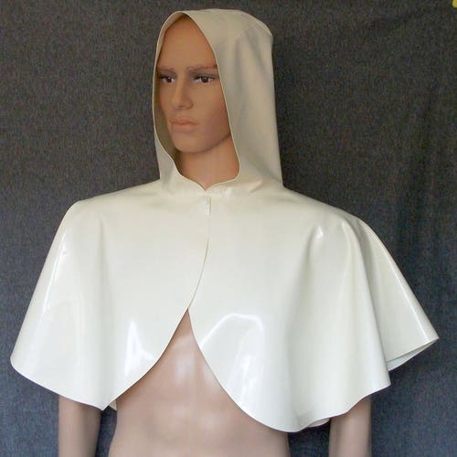 Latex chlorinated short cape open, with hood cheapest