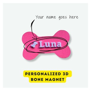 Personalized Kitchen Decor Magnet Dog Lovers Custom Gift Puppies Surprise Dog Dad Fathers Day Gift Idea Doggies Daddy Name Fridge Decor