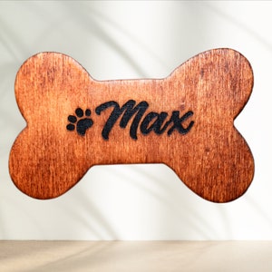 Personalized Handmade Bone Shaped Dog Magnet - The Perfect Gift for Dog Lovers
