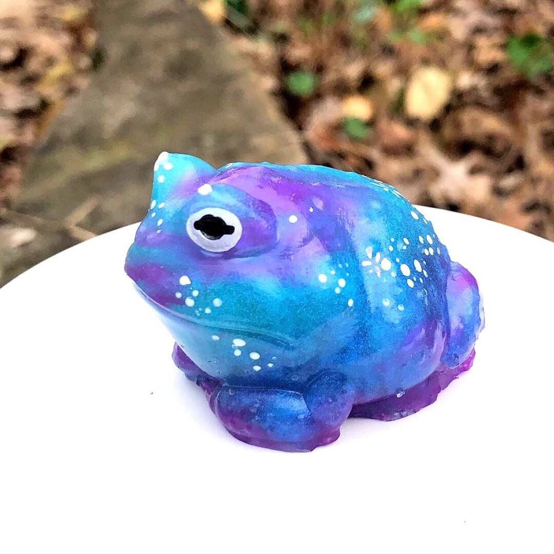GALAXY GLOW Pac-man Frog Silicone Squishy Stress Buddy - Etsy