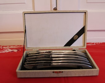 Vintage Armack Stainless Steel Knives in Case