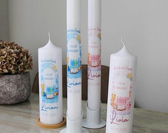 Communion Candle 2026 - You Are My Friends - for Girls & Boys | First Communion Candle | Personalized with Name and Date