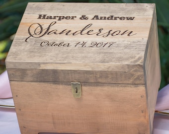 Personalized Wedding Cards Chest