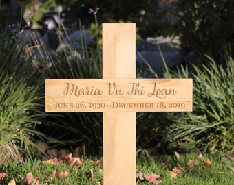 Memorial Cross Personalized for Your Loved One