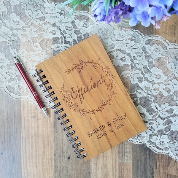 Wedding Officiant Binder Etsy