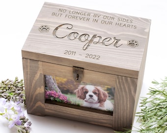 Personalized Pet Memory Box / Urn with Name and Quote or Poem