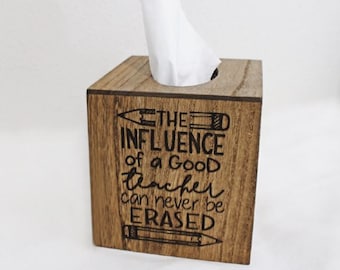 Buy Wood Tissue Box Cover Teacher Gift the Influence of a Online in India - Etsy Buy Wood Tissue Box Cover Teacher Gift the Influence of a Online in India - Etsy
