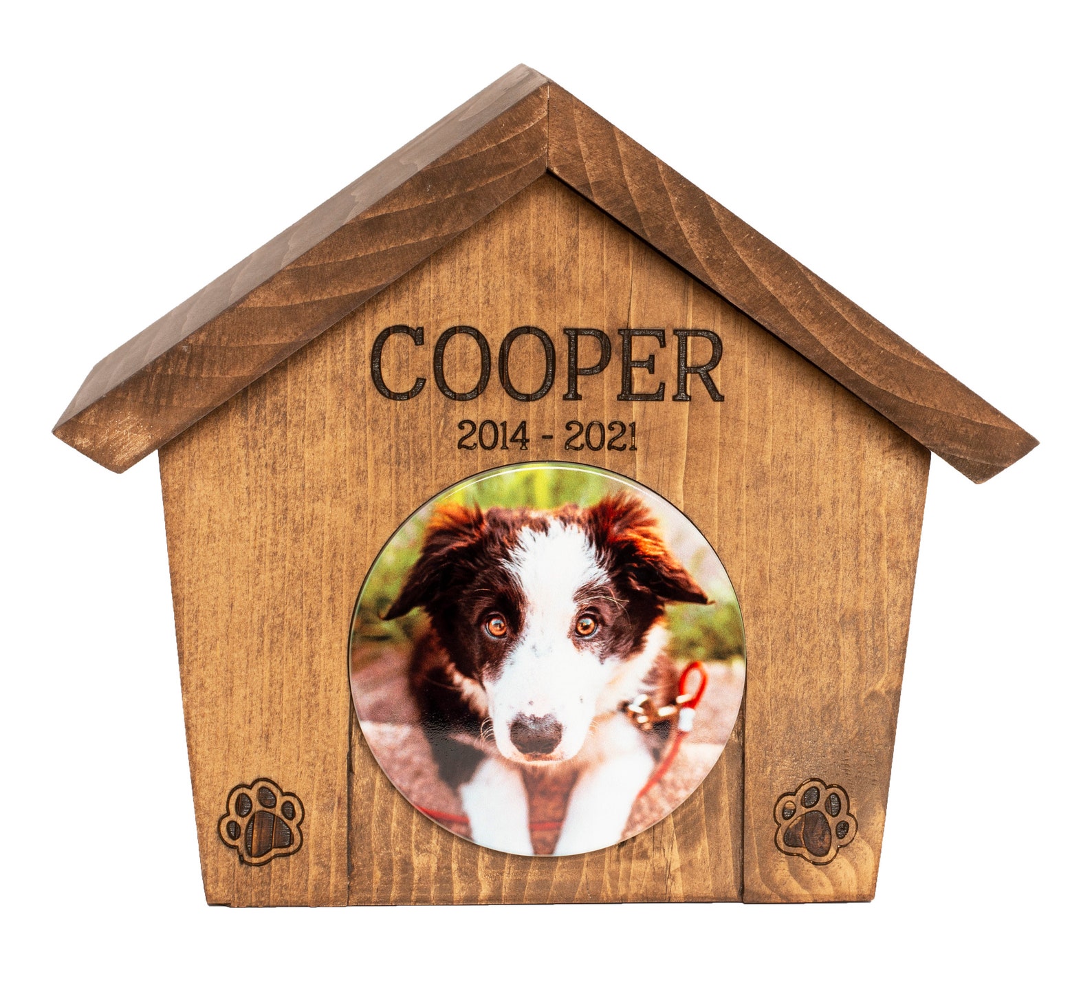 Dog House Urn Box Pet Personalized Memory Wood Box Etsy