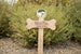 Dog Memorial Cross | Custom Dog Bone Cross | Personalized Pet Grave Marker 
