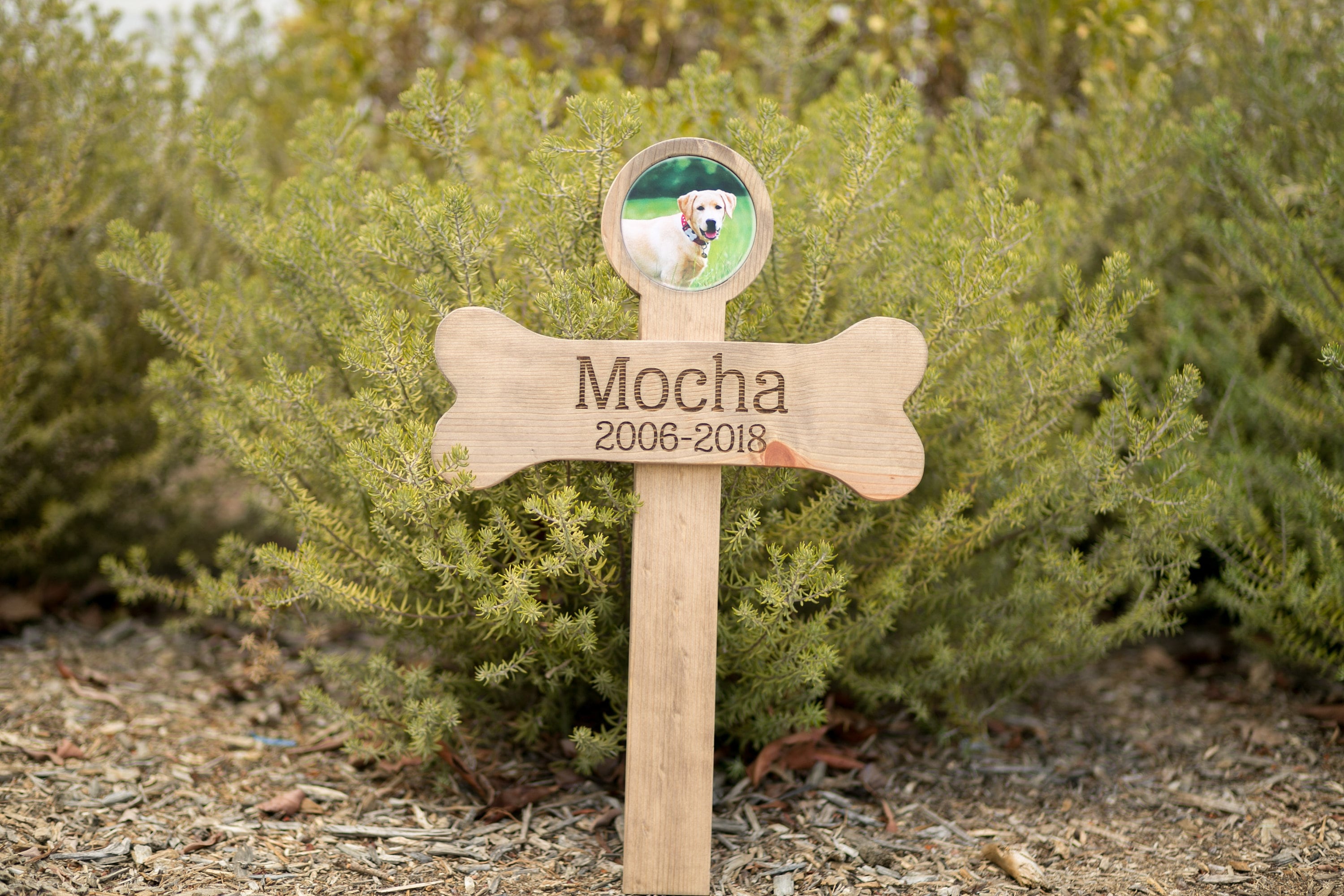 Dog Memorial Cross | Custom Dog Bone Cross | Personalized