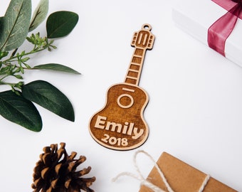 Personalized Acoustic Guitar    or Christmas Ornament -