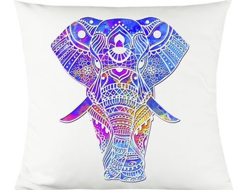 16x16 Multicolor Funny Love Elephants Graphic & More I Like Fun Elephant Lover Boys Girls Graphic Throw Pillow