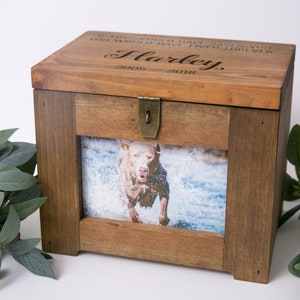 Personalized Pet Memory Box / Urn with Name and Quote or Poem