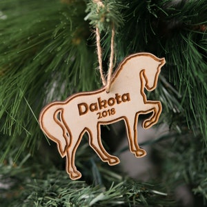 Horse Personalized Pet Christmas Ornament