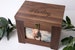 Pet Memorial Box/Urn - Premium Hardwood Dog Urn - Personalized with Pet Name and Quote 