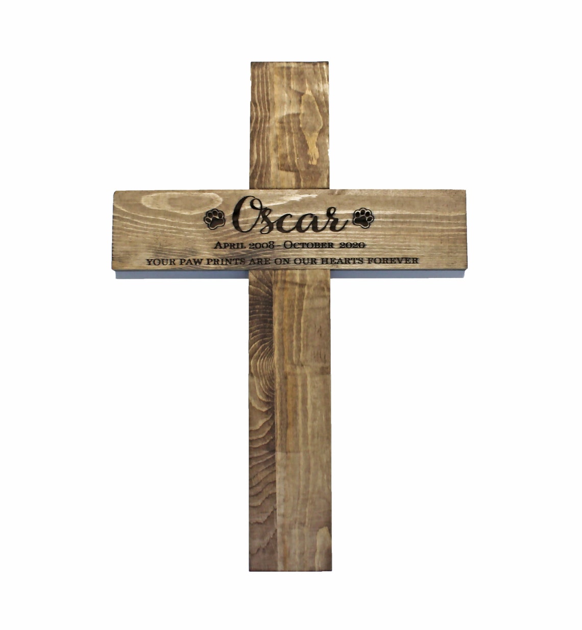 Pet Memorial Cross With Photo Option Personalized Grave | Etsy