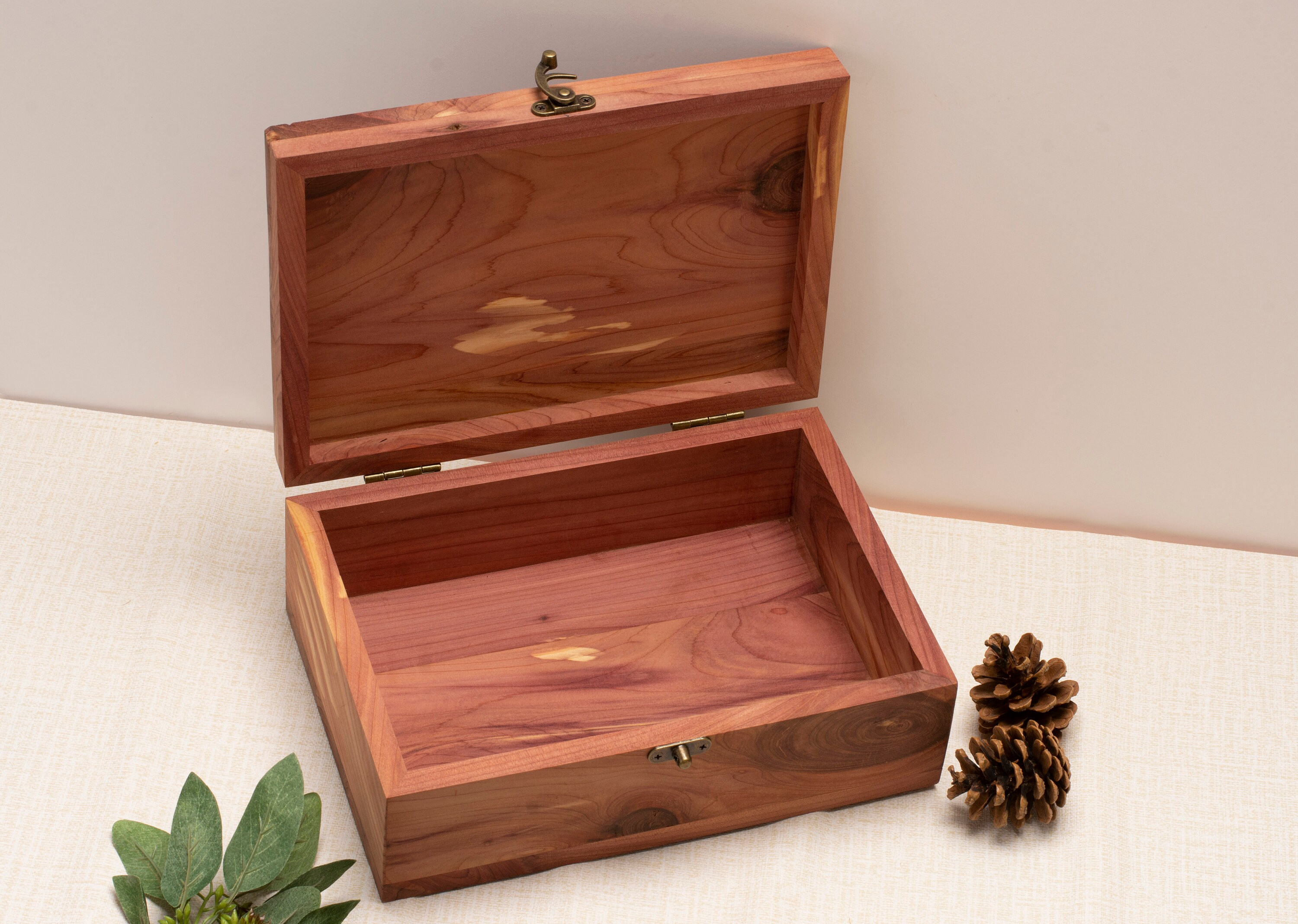 Handmade Keepsake Wood Memory Box | Personalized Text or