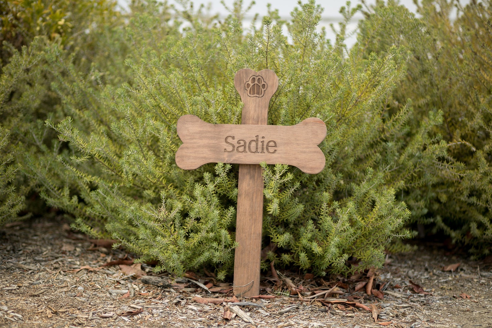 Dog Memorial Cross Custom Dog Bone Cross Personalized Pet Etsy