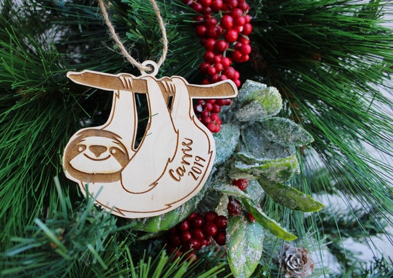 Sloth You only live once - Cedar Ornament Sloth You only live once - Cedar Ornament