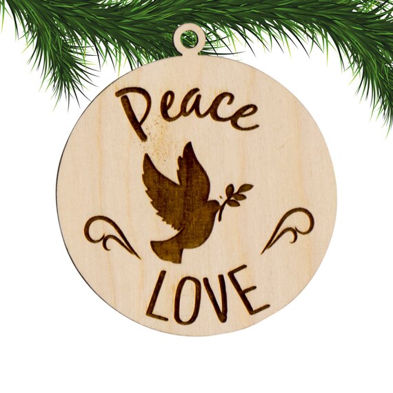 Dove Image Symbol Of Peace Christmas Ornament/Magnet/Dollhouse Miniature 