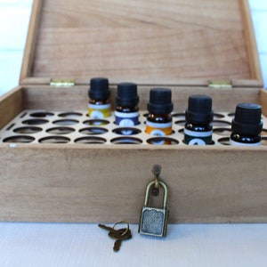 Essential Oil Storage Lock Box Personalized With Name & - Etsy