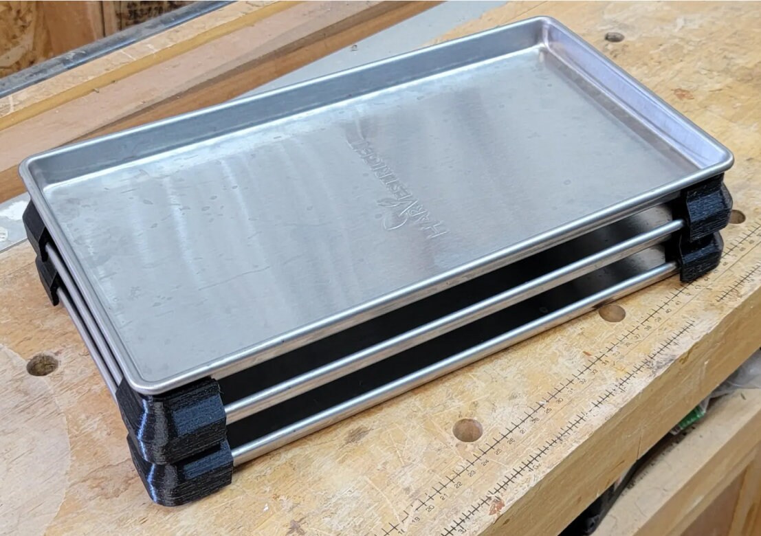 Tray Stackers for Harvest Right Freeze Dryer Trays 3D Printed Set of 4