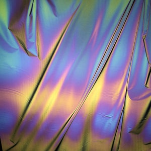 Holographic Rainbow reflective fabric, Colorful gradient creative fabric, Sewing, Crafts, Bags, Apparel – High Visibility 140 x 140 cm