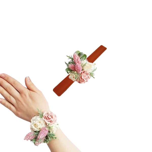 Slap bracelet  Pack of 10 units Wedding corsage slap bracelet made of PVC velvet material