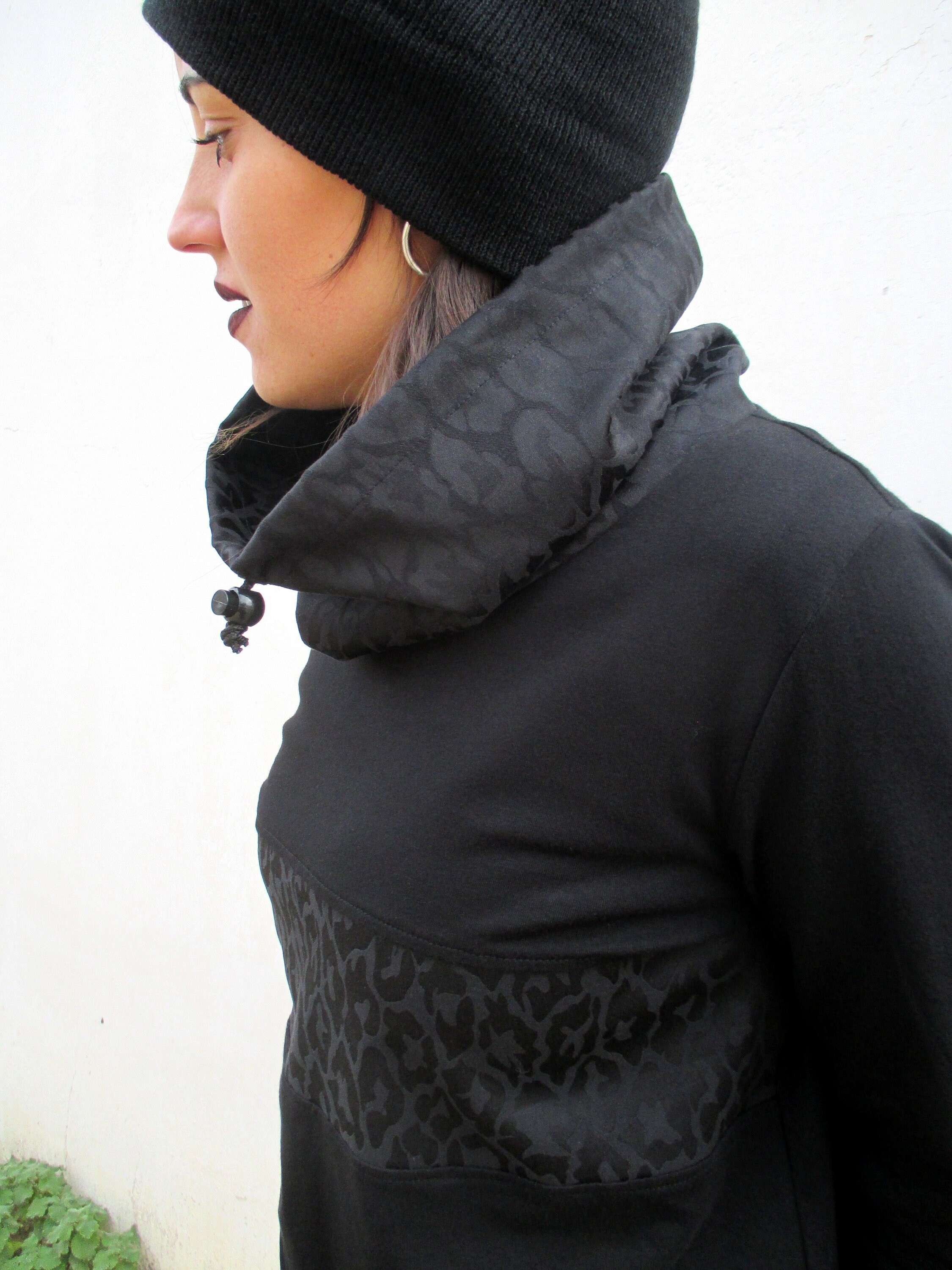 black leopard sweatshirt