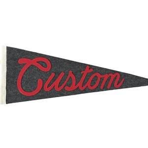 Custom Script Felt Pennant